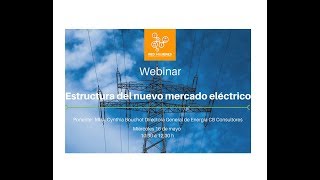 REDMEREE WEBINAR Estructura del nuevo mercado eléctrico mexicano [upl. by Grunberg]