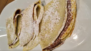 Crepes in bottiglia  Ricetta perfetta nutella facile pronte in 5 min [upl. by Eiddal40]