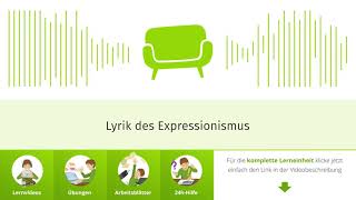 Lyrik des Expressionismus einfach erklärt  sofatutor [upl. by Ortrude]