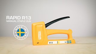 Rapid R13 Staple Gun  Explainer video [upl. by Lleksah]