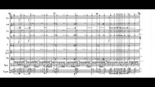 Iannis Xenakis  Thallein w score for chamber orchestra 1984 [upl. by Ardnaiek267]