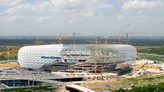 Allianz Arena Munich Germany time lapse  panTerra [upl. by Nissy780]