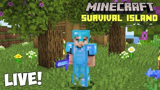 Minecraft Mining amp Chatting  COME JOIN  117 Survival Island [upl. by Liatnahs]