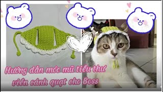 How To Crochet Cat Hat Engsub [upl. by Nadda328]