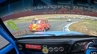 Mk2 Escort vs Mini Baskerville Raceway [upl. by Fischer]