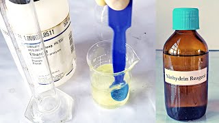 Ninhydrin Reagent Preparation [upl. by Ronym]