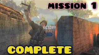 DDay  FrontLine Cammando Mission 1 Complete  DDay Call Of Duty GamePlay  Game Review [upl. by Airaet]