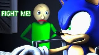 BALDIS BASICS vs SONIC Animation [upl. by Areivax]