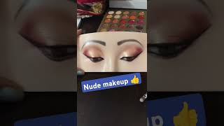 Nude makeup✨🧿viralshortseyemakeupoftheday eyebeauty makeup makeupartist [upl. by Oramlub]