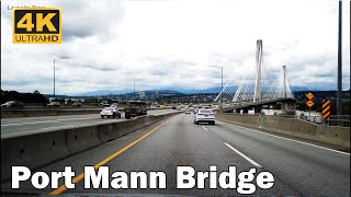 Driving On Port Mann Bridge in Vancouver Canada [upl. by Jemmy]