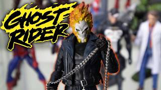 WATCH ME MAKE A CUSTOM GHOST RIDER FIGURE MAFEX [upl. by Aynad]