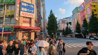 0808 秋葉原 Walk to Akihabara station from my office [upl. by Ynffit]