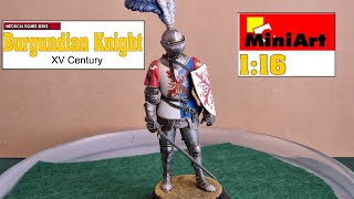 Burgundian Knight MiniArt 15th Century Historical Figure [upl. by Inaja487]