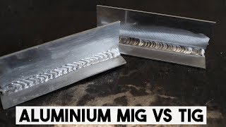 MIG WELDING ALUMINIUM VS TIG WELDING ALUMINIUM [upl. by Kenji]