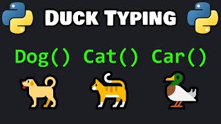 Learn Python DUCK TYPING in 4 minutes 🦆 [upl. by Clellan]