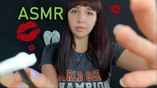 АСМР Твоя девушка❤ Массаж лица бритье с пеной щетка по бороде🧼 ASMR Face massage Beard shaving [upl. by Vullo]