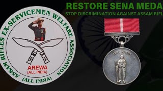 SENA MEDAL बहाल करोassamrifles [upl. by Akema]