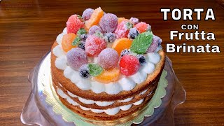 nessuno crederà che la torta è fatta in casa TORTA CON FRUTTA BRINATA ricetta torta senza lievito [upl. by Packer]