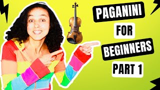 Niccolò Paganini 🎻 Caprice No 24 🎻 Violin Tutorial For Beginners [upl. by Orlantha4]