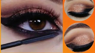 Golden eyes👀 💙SubscribeMakeupworld04 [upl. by Autrey932]