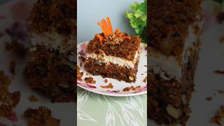 🥕Pyszne ciasto marchewkowe z orzechami i kremem  Przepis cake ciasto recipe baking [upl. by Andromada255]