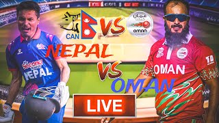 NEPAL VS oman t20 LIVE MATCH [upl. by Natalina]