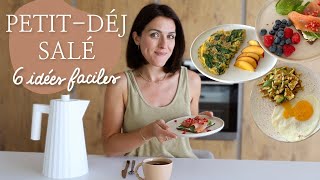 6 recettes de petitsdéjeuners salés  Rapides et savoureuses [upl. by Mccowyn702]