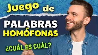 ¿Sabes DIFERENCIAR estos 50 PARES de palabras HOMÓFONAS [upl. by Anaeg]