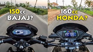 Riding 2024 Bajaj Pulsar 150 amp Honda SP 160 Which one Feels Better on Road [upl. by Trix]