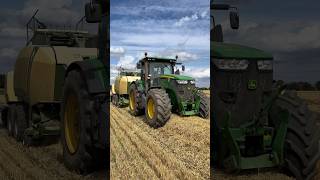 John Deere Tractor Baling tractor agriculture britishfarming tractorbaling [upl. by Kimitri]