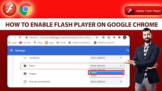 How to Enable Flash Player on Google Chrome  Fix Flash Player is no longer Support Problem  Adobe [upl. by Alyakcim651]