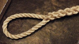 quotEasy To Followquot  How To Tie An Eye Splice In 3 Strand Rope [upl. by Garfield]