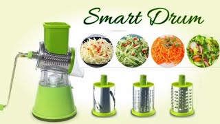 3in1 EDMARK SMART DRUM  NO ELECTRICITY  Vegetable Slicer  Easy Chopper [upl. by Ainnos]