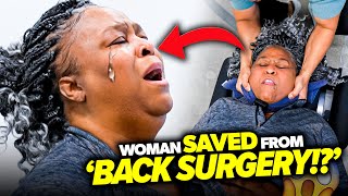 BACK SURGERY CANCELLED BECAUSE OF CHIROPRACTOR 😭😱  Asmr Crunchy Pain Relief  Dr Tubio [upl. by Ecyla]