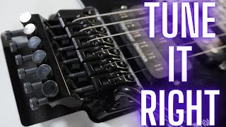 How to Fine Tune Your Floyd Rose Guitar  5 Simple Steps [upl. by Aday]