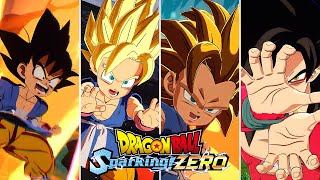 SSJ4 Goku Moveset  All Transformations in Dragon Ball Sparking Zero Exclusive HD Gameplay [upl. by Airetnuhs]