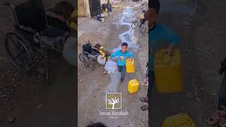 Yesterday’s water distribution in North Gaza 💧 Your help is urgently needed during these difficult [upl. by Wenonah]