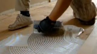 Glue Down Hardwood Flooring on Plywood Unfinished Hardwood Floor Installation Mryoucandoityourself [upl. by Murton]