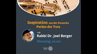 quotInspiration Perlen der Toraquot mit Rabbiner Joel Berger 30102024 [upl. by Nima]