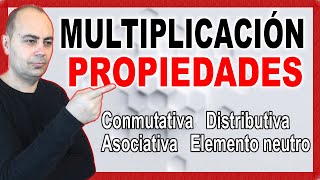 💥Aprende Las PROPIEDADES De La MULTIPLICACIÓNConmutativaAsociativaElemento Neutro y Distributiva [upl. by Wendt]