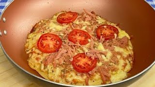 PIZZA DE FRIGIDEIRA SEM SOVAR  RÁPIDAFÁCIL E DELICIOSA [upl. by Zippel492]