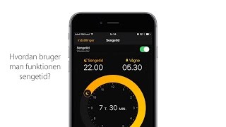 Hvordan bruger man funktionen sengetid  Humac Academy iPhone [upl. by Estevan]