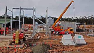 Construction timelapse Ridleys Wellsford feedmill [upl. by Wales]