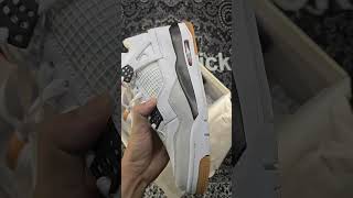 Unboxing best and cheap SB Jordan 4 White Black from stockx kicks New Jordan 4 early look [upl. by Yorel648]