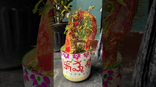 तुलसी ke gamle pe 🕉️ likha 🌿🌺 tulsi upay vidhi shorts ytshorts tulsivivah bhajan bhakti [upl. by Enialahs317]