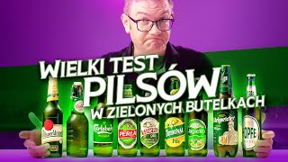 Wielki Test Pilsów w zielonych butelkach Pilsner Urquell Perła Grolsch Carlsberg Jagiełło [upl. by Siseneg]