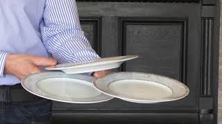 Teller tragen im Untergriff Carrying 3 plates and more in a professional way How to carry plates [upl. by Undry421]