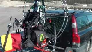 Paramotor trike transport [upl. by Yanehs]