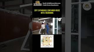 20ft expandable container house with 2 bedroomcontainerhouse [upl. by Notniv]