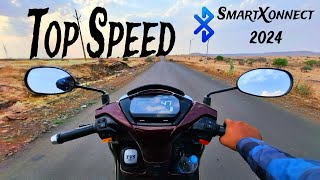 TVS Jupiter 125 Top Speed  SmartXonnect 2024 [upl. by Icram]